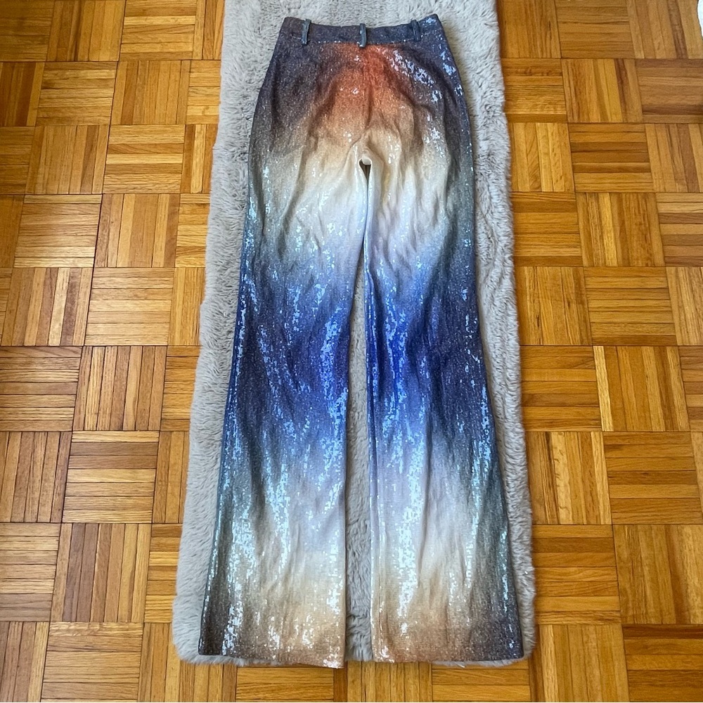 PRISCAVera Sequin Ombré Flare Pants size small - Picture 4 of 16